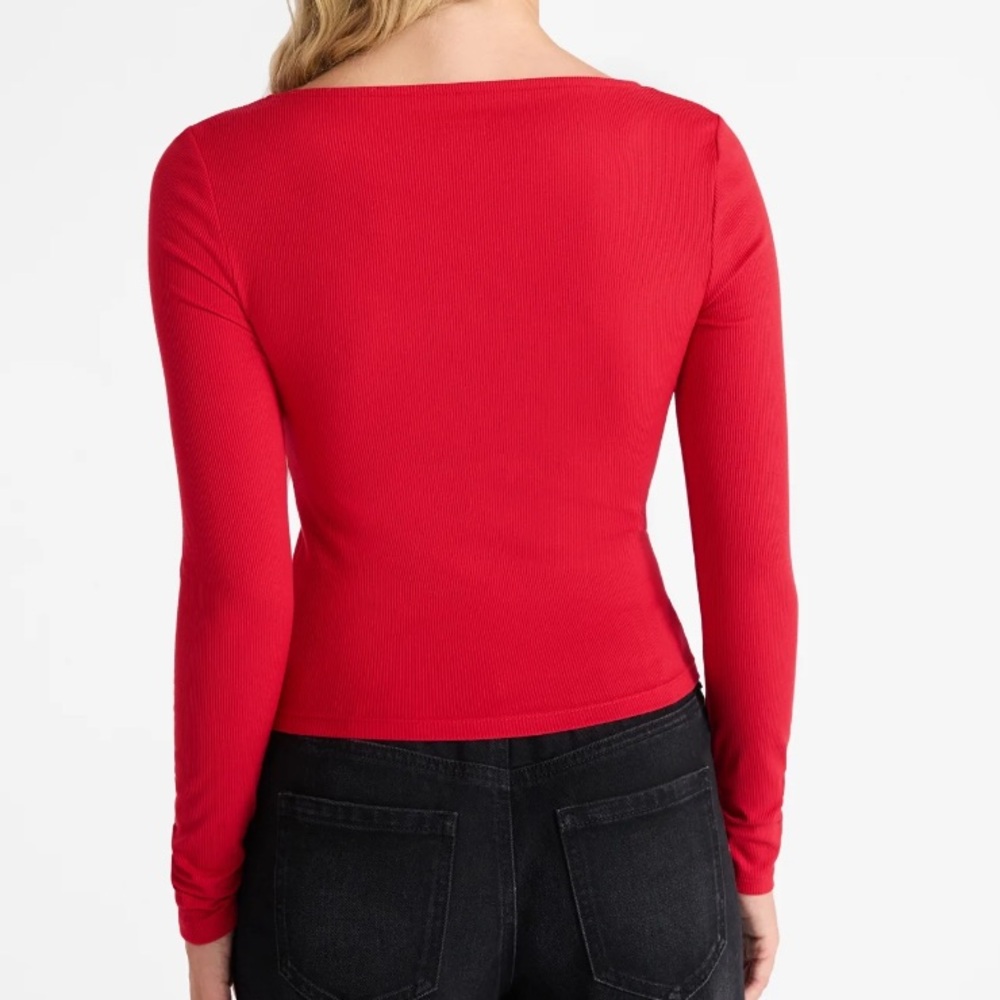 No Boundaries Twist Front Long Sleeve Top - Picture 4 of 5